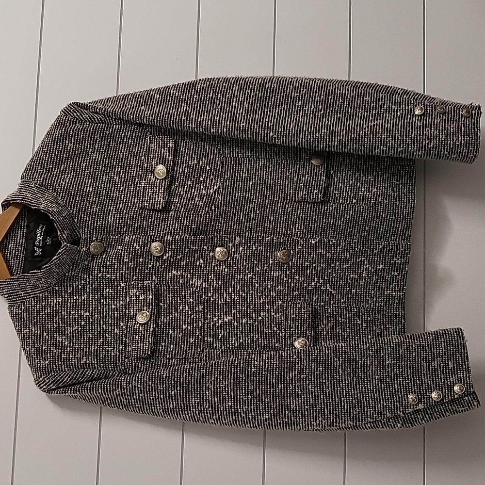 Hounds-tooth Tweed Blazer
